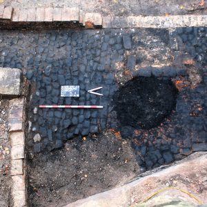 Nürnberg Ausgrabung Carport Ofenbefund Kaiserburg