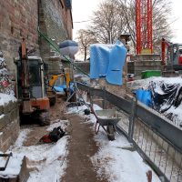 Nürnberg Ausgrabung Carport Sanierung Kaiserburg