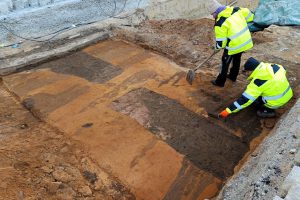 Nürnberg Oberbodenabtrag Wagenspuren Grabungsfirma